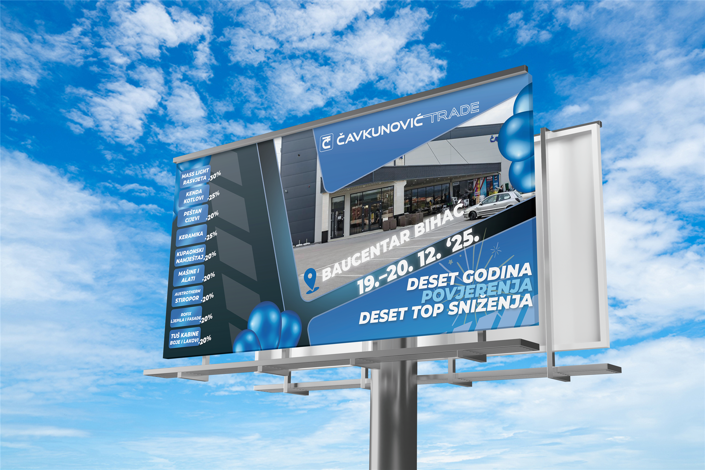 Cavkunovic Trade Bihac - Billboard Design
